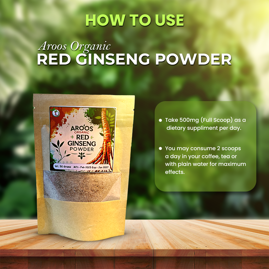 Aroos Organic Red Ginseng Powder