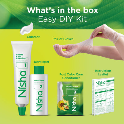 Nisha Crème Hair Color Dark Brown