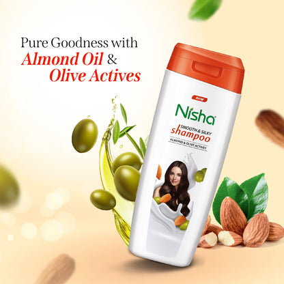 Nisha Shampoo Almond & Olive Actives