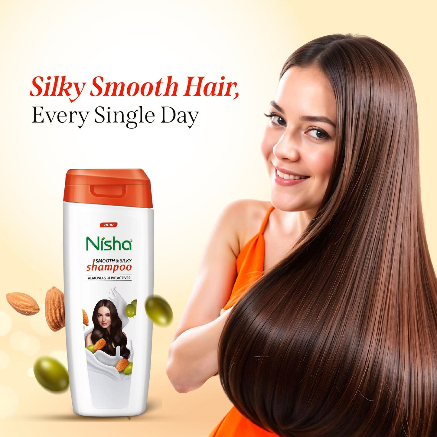 Nisha Shampoo Almond & Olive Actives