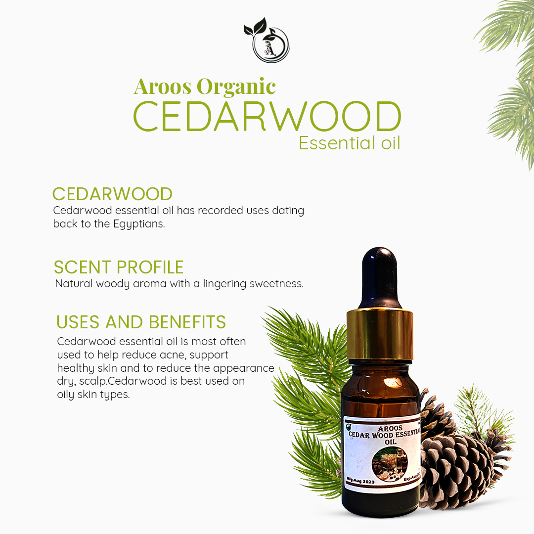 Aroos Organic Cedar Wood Oil