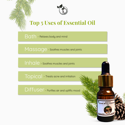 Aroos Organic Cedar Wood Oil