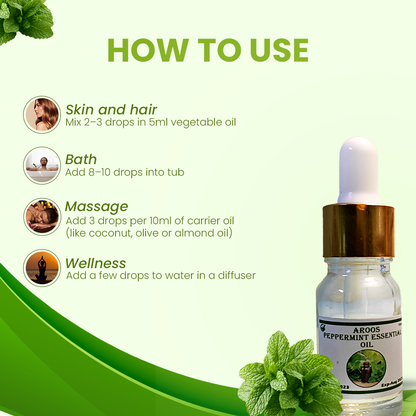Aroos Organic Pepper Mint Oil