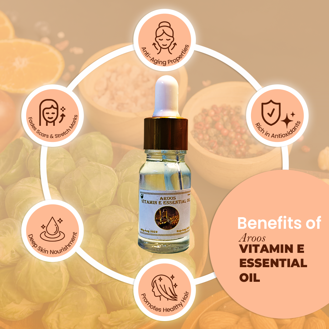 Aroos Organic Vitamin E Essential oil