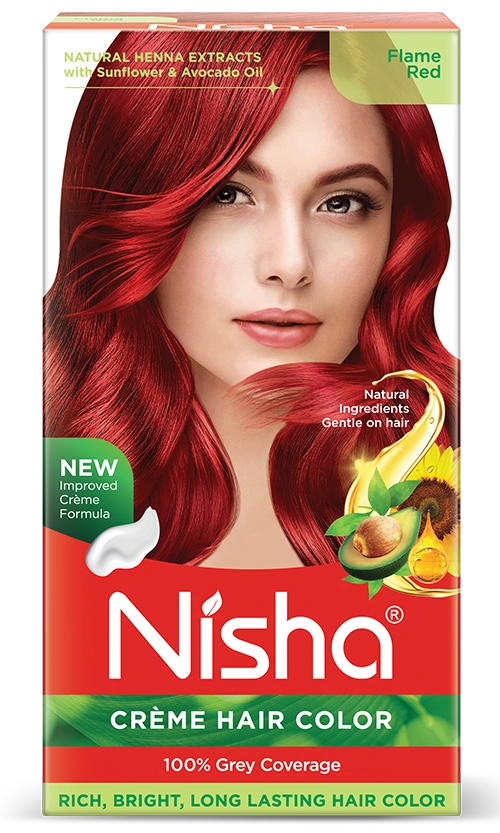 Nisha Crème Hair Color Flame Red