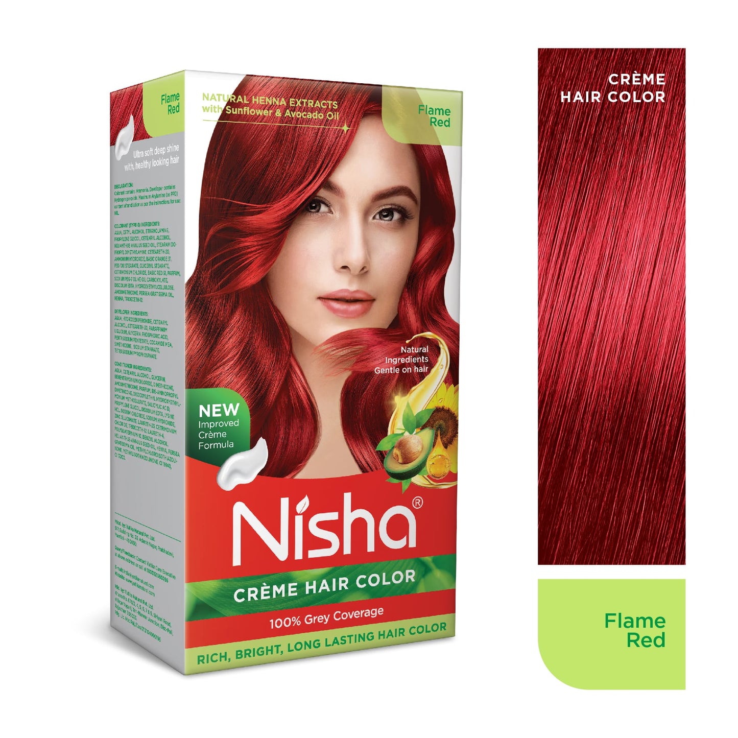 Nisha Crème Hair Color Flame Red
