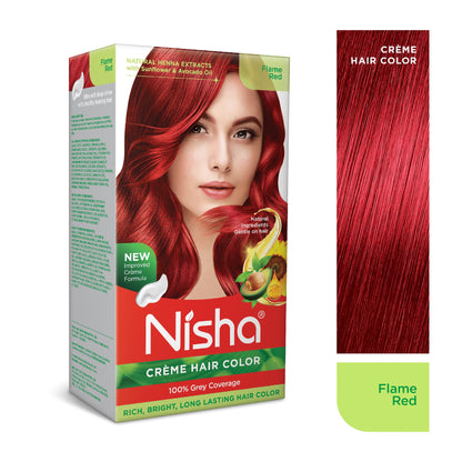 Nisha Crème Hair Color Flame Red