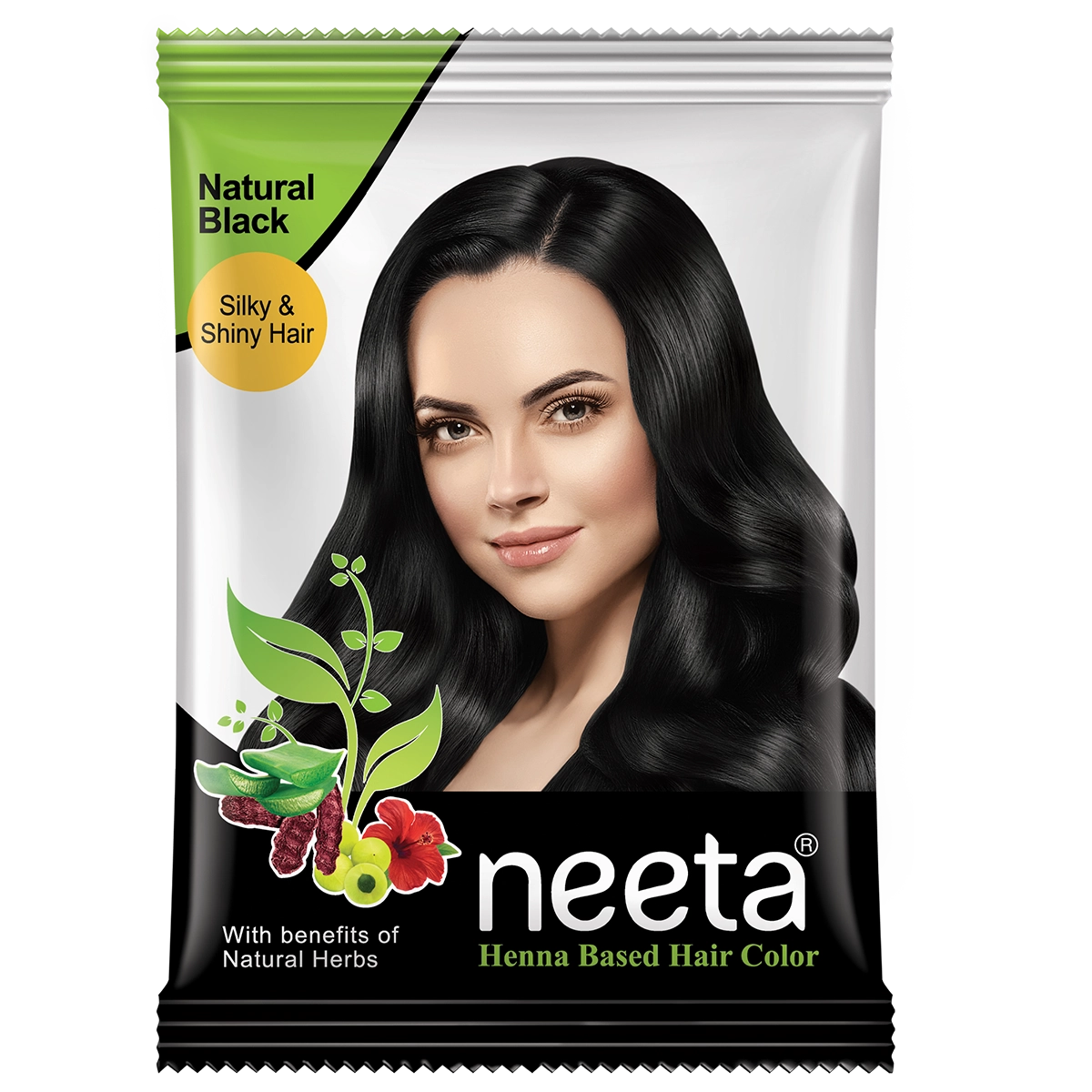 Aroos Neeta Henna Based Hair Color Black Shade