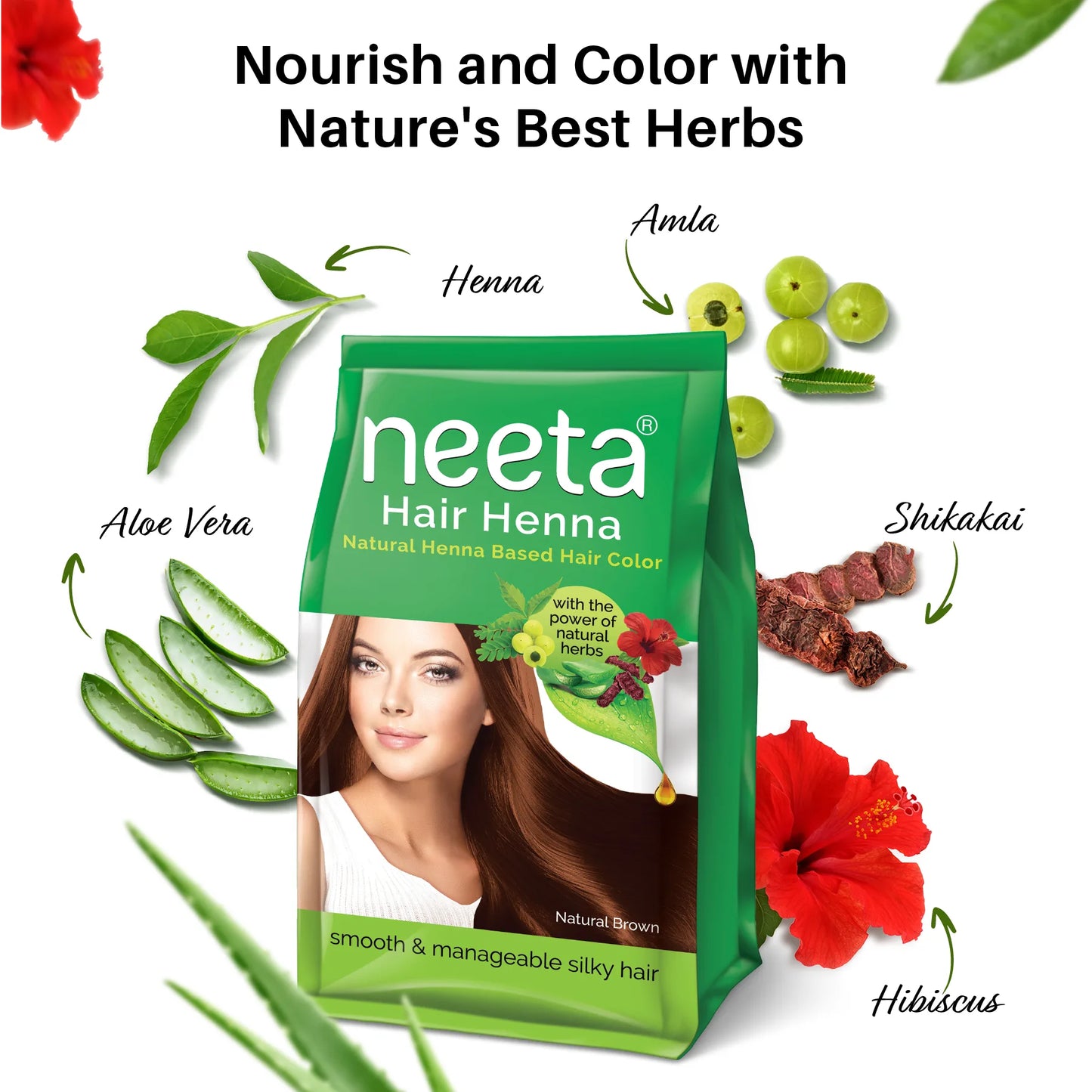 Aroos Neeta Heena in Brown Shade 125gm