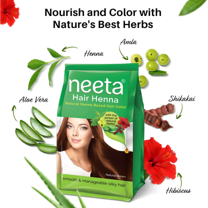 Aroos Neeta Heena in Brown Shade 125gm