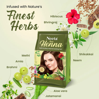 Aroos Neeta Pure Henna With 9 Herbs 125 Herbs