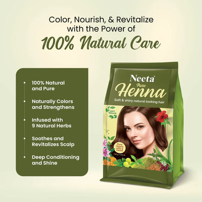 Aroos Neeta Pure Henna With 9 Herbs 125 Herbs