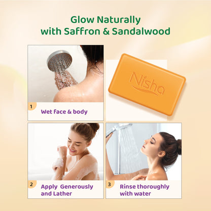 Nisha Luxury Soap Saffron & Sandal