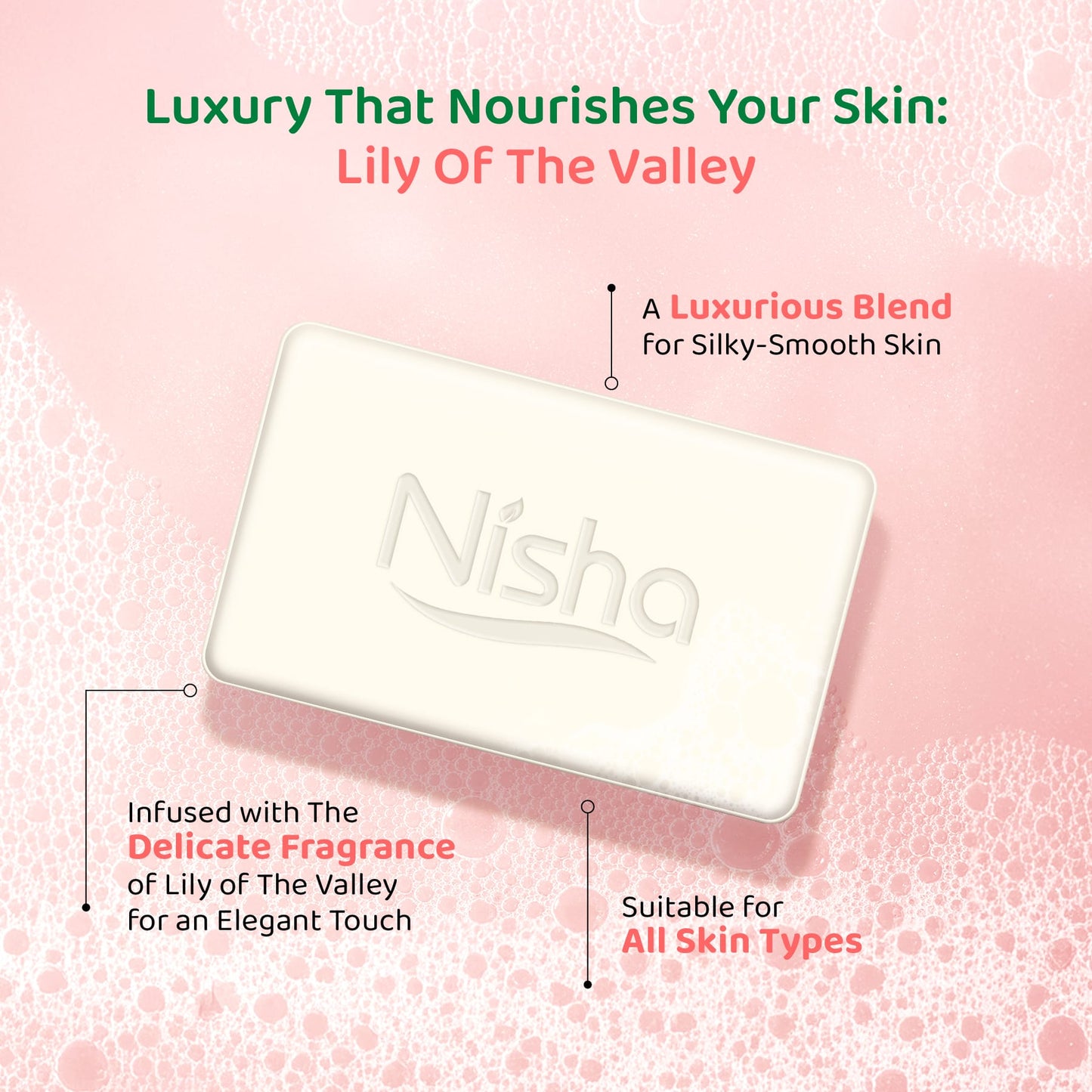 Nisha Luxury Soap Lily of The Valley