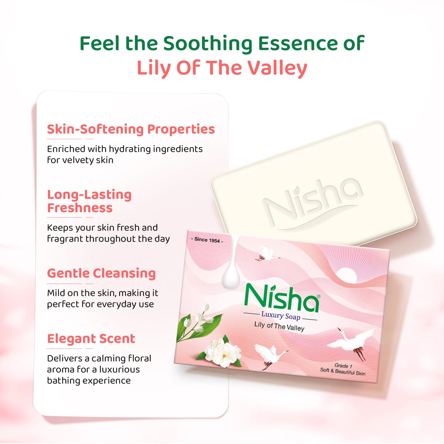 Nisha Luxury Soap Lily of The Valley