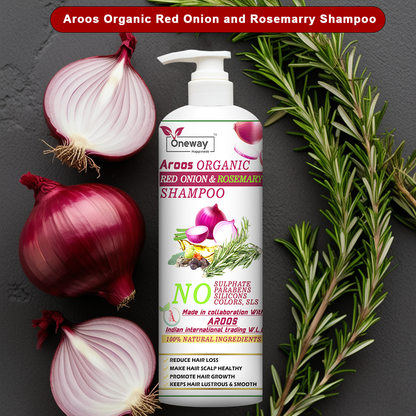 Aroos Organic Red Onion and Rosemarry Shampoo