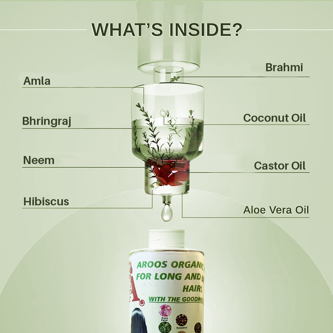 Aroos Organic Long Hair Oil
