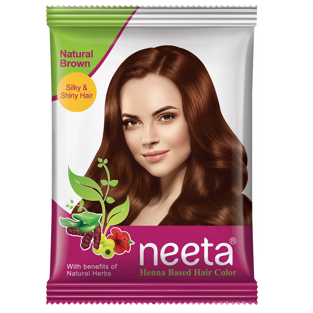 Aroos Neeta Henna Based Hair Color Brown Shade
