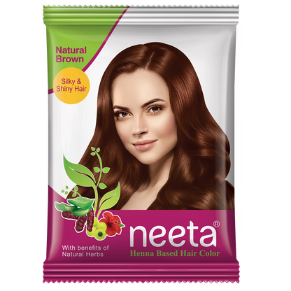 Aroos Neeta Henna Based Hair Color Brown Shade