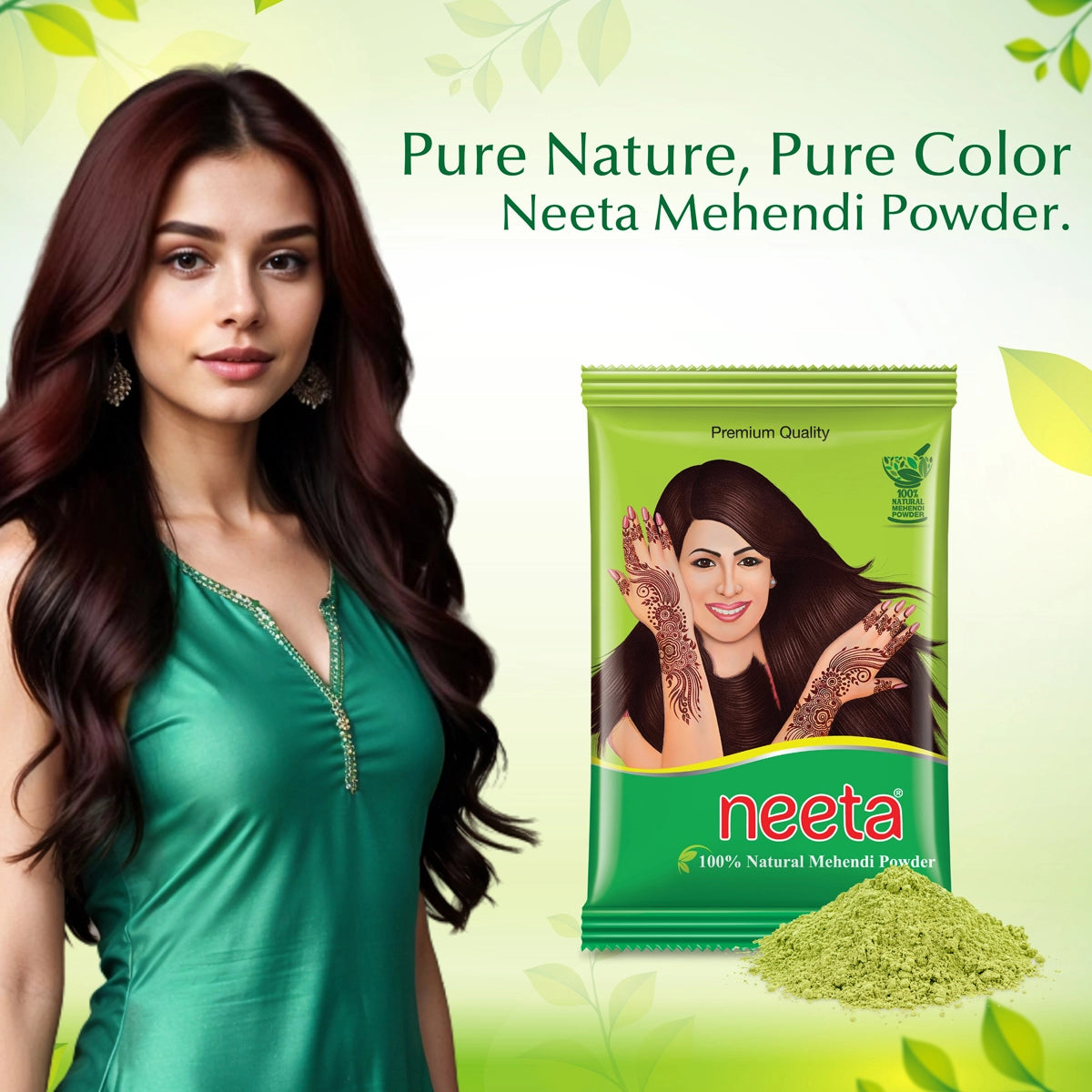 Aroos Neeta 100% Pure Henna 100gm