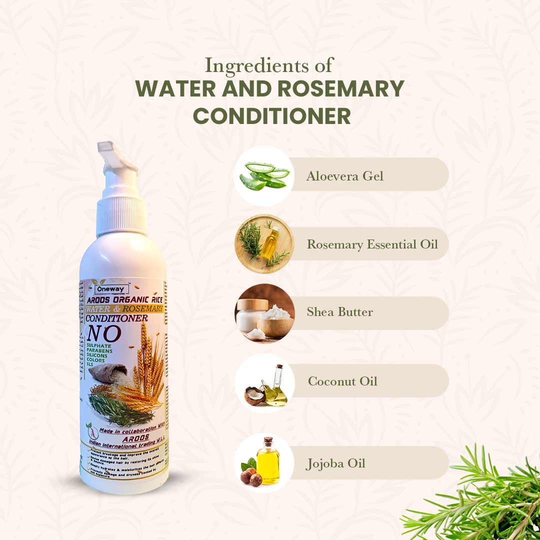 Aroos Organic Rosemary &amp; Rice Water Conditioner